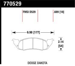 Hawk Performance - Premium OES Disc Brake Pads - Hawk Performance 770529 - Image 1