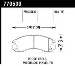 Hawk Performance - Premium OES Disc Brake Pads - Hawk Performance 770530 - Image 1