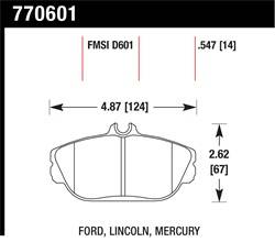 Hawk Performance - Premium OES Disc Brake Pads - Hawk Performance 770601 - Image 1