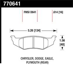 Hawk Performance - Premium OES Disc Brake Pads - Hawk Performance 770641 - Image 1