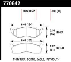 Hawk Performance - Premium OES Disc Brake Pads - Hawk Performance 770642 - Image 1