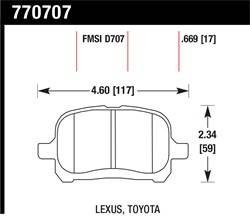 Hawk Performance - Premium OES Disc Brake Pads - Hawk Performance 770707 - Image 1