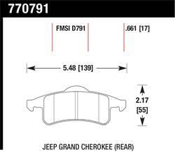 Hawk Performance - Premium OES Disc Brake Pads - Hawk Performance 770791 - Image 1