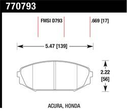 Hawk Performance - Premium OES Disc Brake Pads - Hawk Performance 770793 - Image 1