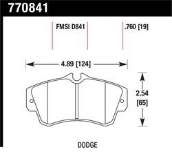 Hawk Performance - Premium OES Disc Brake Pads - Hawk Performance 770841 - Image 1