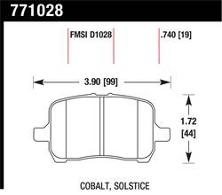 Hawk Performance - Premium OES Disc Brake Pads - Hawk Performance 771028 - Image 1