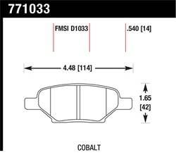 Hawk Performance - Premium OES Disc Brake Pads - Hawk Performance 771033 - Image 1