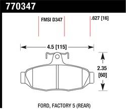 Hawk Performance - Premium OES Disc Brake Pads - Hawk Performance 770347 - Image 1