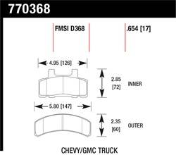 Hawk Performance - Premium OES Disc Brake Pads - Hawk Performance 770368 - Image 1