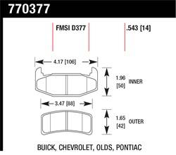 Hawk Performance - Premium OES Disc Brake Pads - Hawk Performance 770377 - Image 1