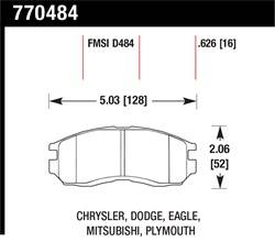 Hawk Performance - Premium OES Disc Brake Pads - Hawk Performance 770484 - Image 1