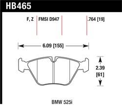 Hawk Performance - Disc Brake Pad - Hawk Performance HB465F.764 - Image 1