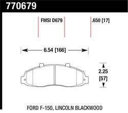 Hawk Performance - Premium OES Disc Brake Pads - Hawk Performance 770679 - Image 1