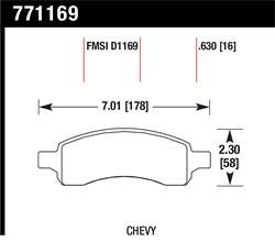 Hawk Performance - Premium OES Disc Brake Pads - Hawk Performance 771169 - Image 1