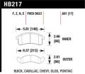 Disc Brake Pad - Hawk Performance HB217N.681