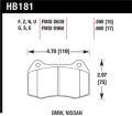 Disc Brake Pad - Hawk Performance HB181N.660