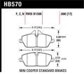 Disc Brake Pad - Hawk Performance HB570N.666