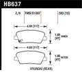 Disc Brake Pad - Hawk Performance HB637N.583