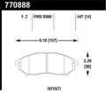 Premium OES Disc Brake Pads - Hawk Performance 770888