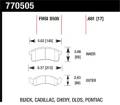 Premium OES Disc Brake Pads - Hawk Performance 770505