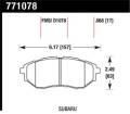 Premium OES Disc Brake Pads - Hawk Performance 771078