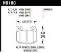 Disc Brake Pad - Hawk Performance HB180E.590