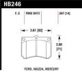 Disc Brake Pad - Hawk Performance HB246S.568