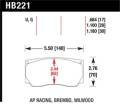 Disc Brake Pad - Hawk Performance HB221G1.18