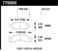 Premium OES Disc Brake Pads - Hawk Performance 770050