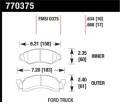 Premium OES Disc Brake Pads - Hawk Performance 770375