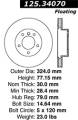 Premium High-Carbon Rotor - StopTech 125.34070