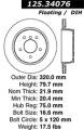 Premium High-Carbon Rotor - StopTech 125.34076