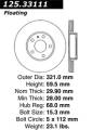 Premium High-Carbon Rotor - StopTech 125.33111