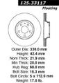 Premium High-Carbon Rotor - StopTech 125.33117