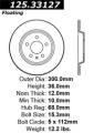 Premium High-Carbon Rotor - StopTech 125.33127
