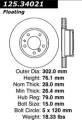 Premium High-Carbon Rotor - StopTech 125.34021
