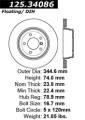 Premium High-Carbon Rotor - StopTech 125.34086