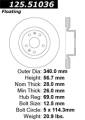 Premium High-Carbon Rotor - StopTech 125.51036