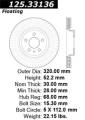 Premium High-Carbon Rotor - StopTech 125.33136