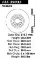 Premium High-Carbon Rotor - StopTech 125.39032