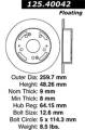 Premium High-Carbon Rotor - StopTech 125.40042