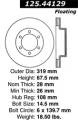 Premium High-Carbon Rotor - StopTech 125.44129