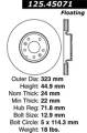Premium High-Carbon Rotor - StopTech 125.45071