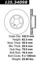 Premium High-Carbon Rotor - StopTech 125.34098