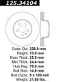 Premium High-Carbon Rotor - StopTech 125.34104