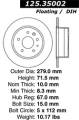 Premium High-Carbon Rotor - StopTech 125.35002