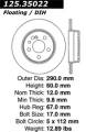 Premium High-Carbon Rotor - StopTech 125.35022