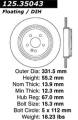Premium High-Carbon Rotor - StopTech 125.35043