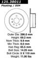 Premium High-Carbon Rotor - StopTech 125.38011