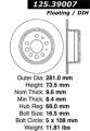 Premium High-Carbon Rotor - StopTech 125.39007